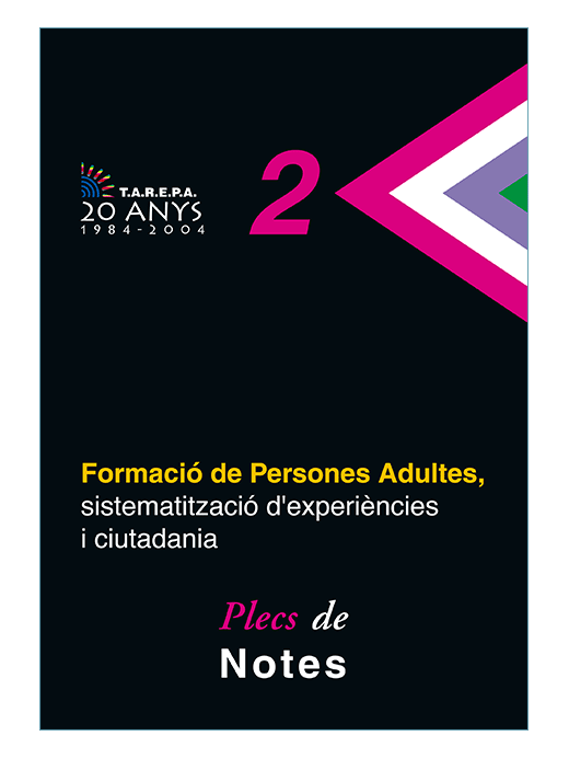 Formació de persones adultes, sistematització d'experiències i ciutadania